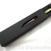 Drehkugelschreiber Modell "Geffert", Farbe Gold / Chrom, Holz Makkassar-Ebenholz – Bild 4