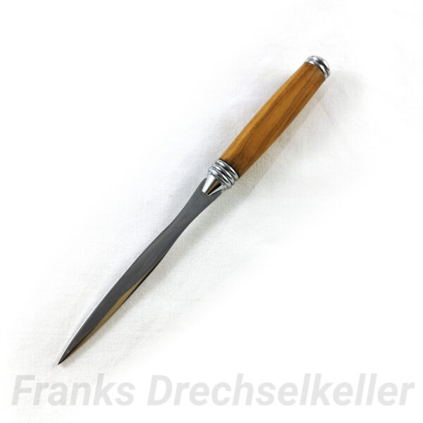 Brieföffner in Dolchform, Holz Olive