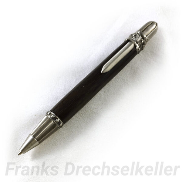 Drehkugelschreiber Ritter, Farbe Antik Zinn, Holz Zirikote