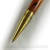 Drehkugelschreiber Modell "Medical", Farbe Antik Messing, Holz Cocobolo – Bild 3