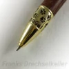 Druckkugelschreiber "Hund", Farbe Gold, Holz Bangossi – Bild 3