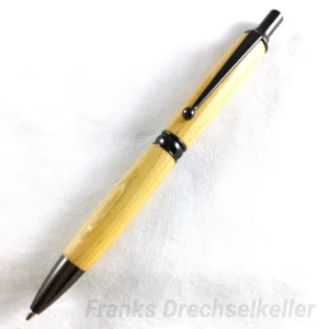 Druckkugelschreiber "Pan", Farbe Gun Metal, Holz Kirsche