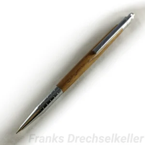 Druckbleistift "Saxa", Farbe Chrom, Holz Nussbaum