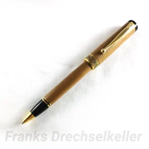 Drehkugelschreiber "Venus", Farbe Gold, Holz Nussbaum