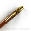 Drehkugelschreiber "Schwert", Farbe Antik Messing, Holz Bubinga – Bild 2