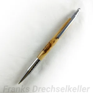 Druckbleistift "Saxa", Farbe Chrom, Holz Apfel