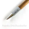 Druckkugelschreiber "Rosetta", Farbe Chrom, Holz Nussbaum – Bild 2