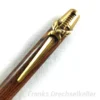 Drehkugelschreiber "Schwert", Farbe Antik Messing, Holz Cocobolo – Bild 2