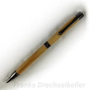 Drehkugelschreiber "Cabot II", Farbe Gun Metal, Holz Eibe