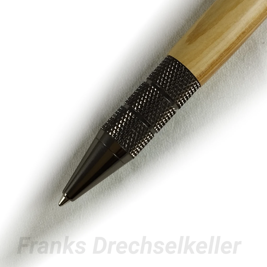 Druckkugelschreiber "Rosetta", Farbe Gun Metal, Holz Flieder – Bild 3