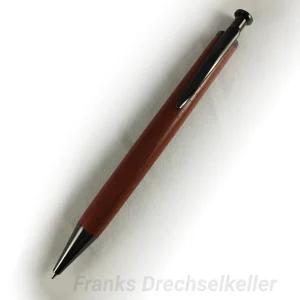 Druckkugelschreiber "Olst", Farbe Gun Metal, Holz Padouk