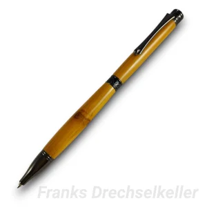 Drehkugelschreiber "Cabot II", Farbe Gun Metal, Holz Eibe