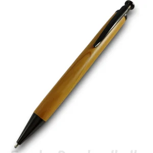 Druckkugelschreiber "Olst", Farbe Gun Metal, Holz Eibe