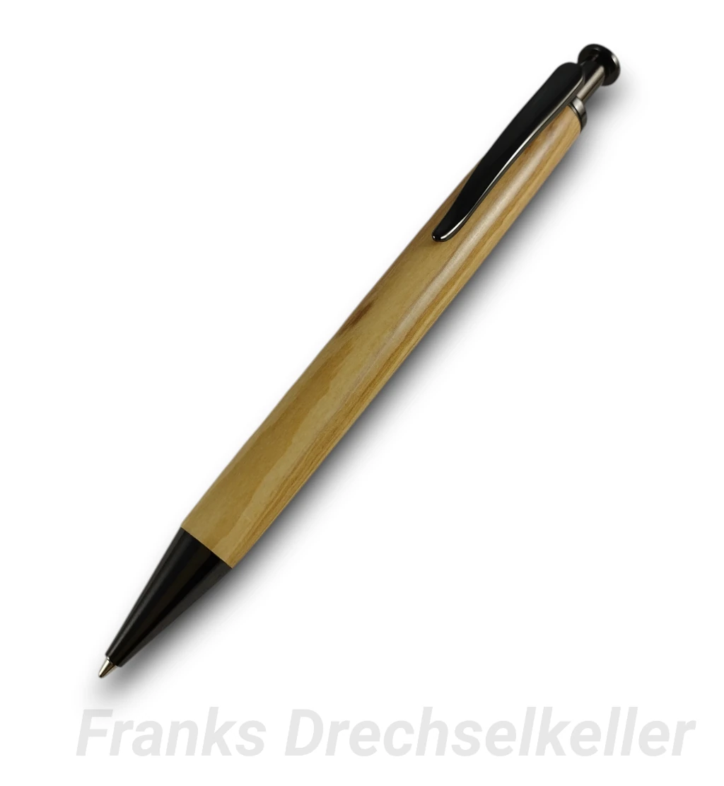 Druckkugelschreiber "Olst", Farbe Gun Metal, Holz Flieder