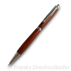 Druckbleistift "Pluto Druckbleistift", Farbe Chrom, Holz Padouk