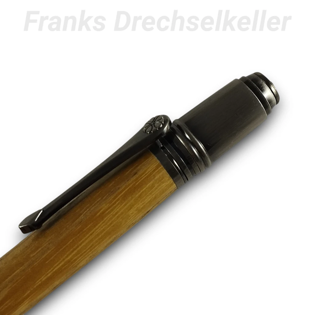 Drehkugelschreiber "Aquila", Farbe Antik Bronze, Holz Robinie – Bild 2