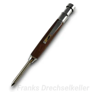 Druckbleistift "Ulysses", Farbe Chrom, Holz Bangossi