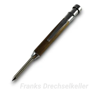 Druckbleistift "Ulysses", Farbe Chrom, Holz Ovangkol
