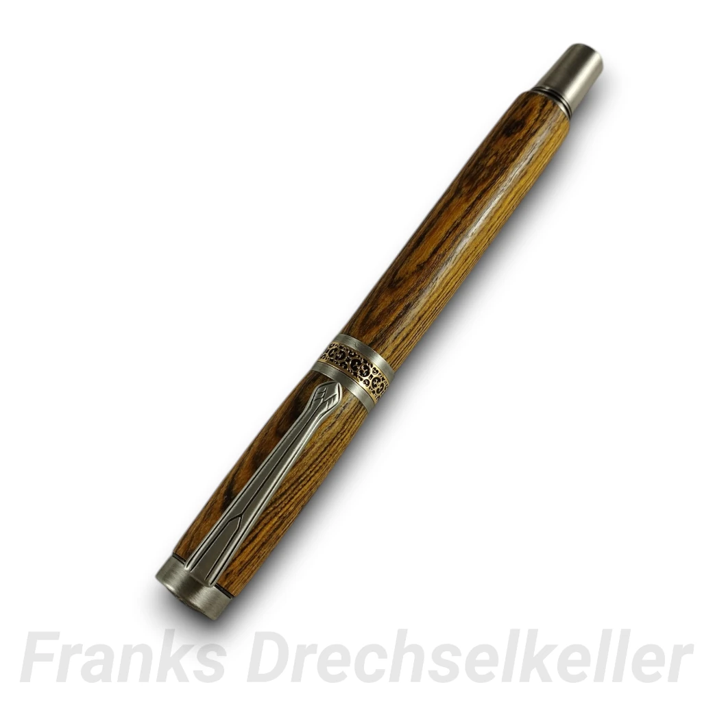 Füller "Alvaldi", Farbe Antik Zinn, Holz Bocote