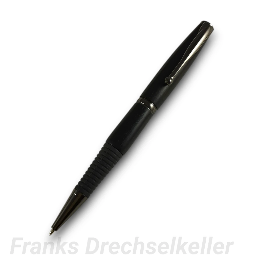 Drehkugelschreiber "Mimas", Farbe Gun Metal, Holz Ebenholz