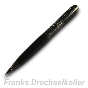 Drehkugelschreiber "Fabiola", Farbe Gun Metal, Holz Ebenholz