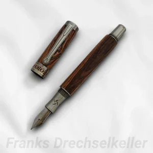 Füller "Alvaldi", Farbe Antik Zinn, Holz Bocote