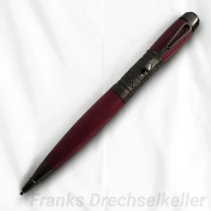 Drehkugelschreiber "Fabiola", Farbe Gun Metal, Holz Amaranth